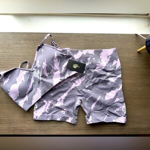 Darc Sport Purple and Pink Athletic Shorts